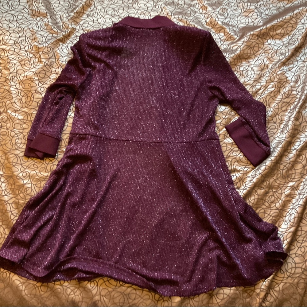 Vintage R & M Collection Purple Open-Front Outer Garment - Picture 5 of 6